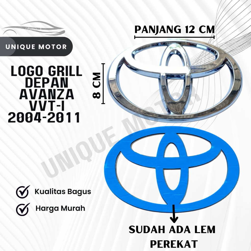 Logo Grill Depan Avanza VVTI 2004-2011 Original