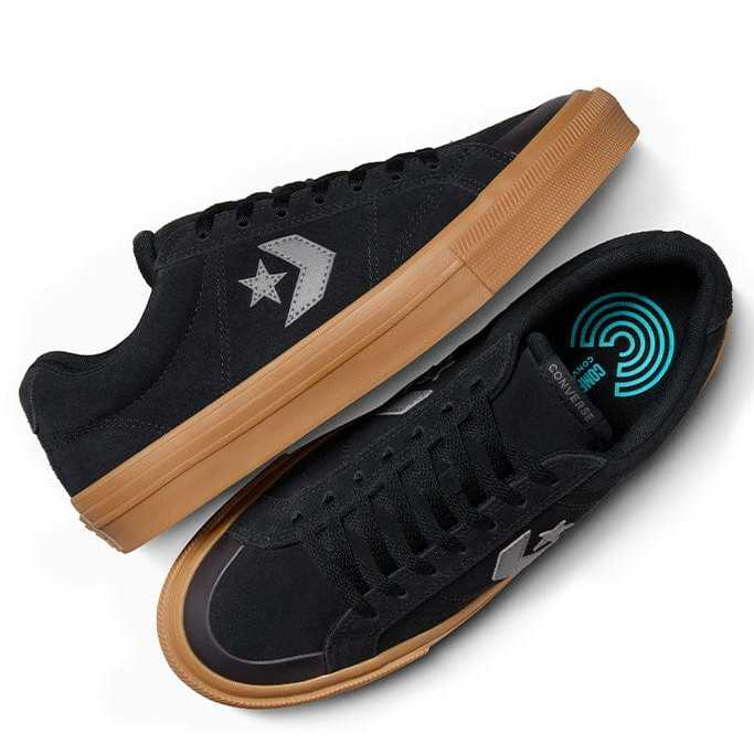 Sepatu Converse Sport Casual Suede Black Gumsole Men Sneakers Casual Style Lifestyle Skate Retro Ori