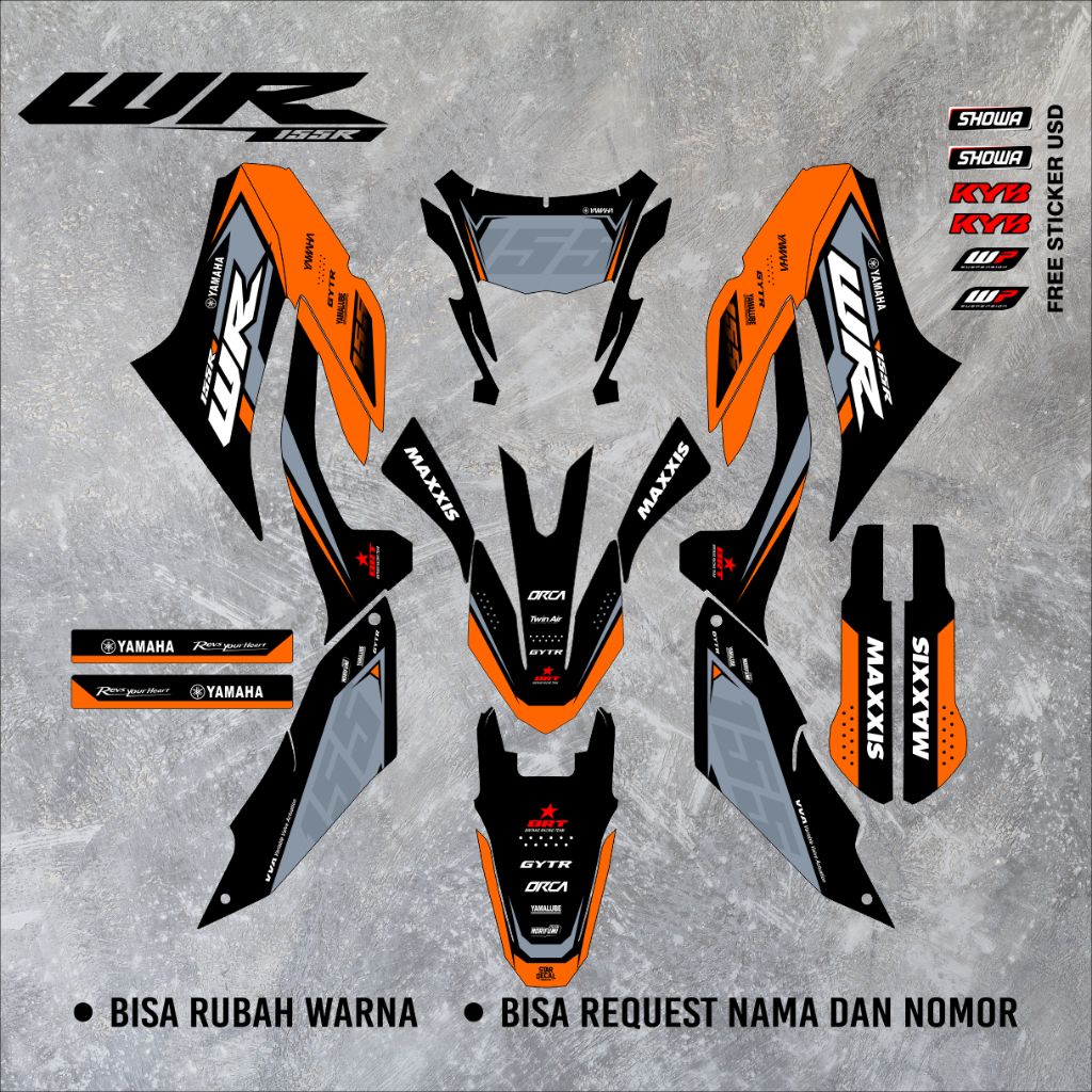 Decal Yamaha WR 155 Full Body Premium WR 75