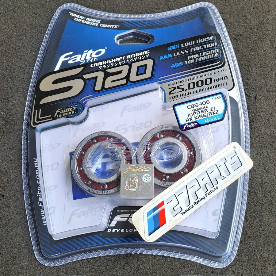 BEARING KRUK AS RX KING S720 SET KIRI KANAN BY FAITO BEARING KRUK AS S720 SET RXKING FAITO