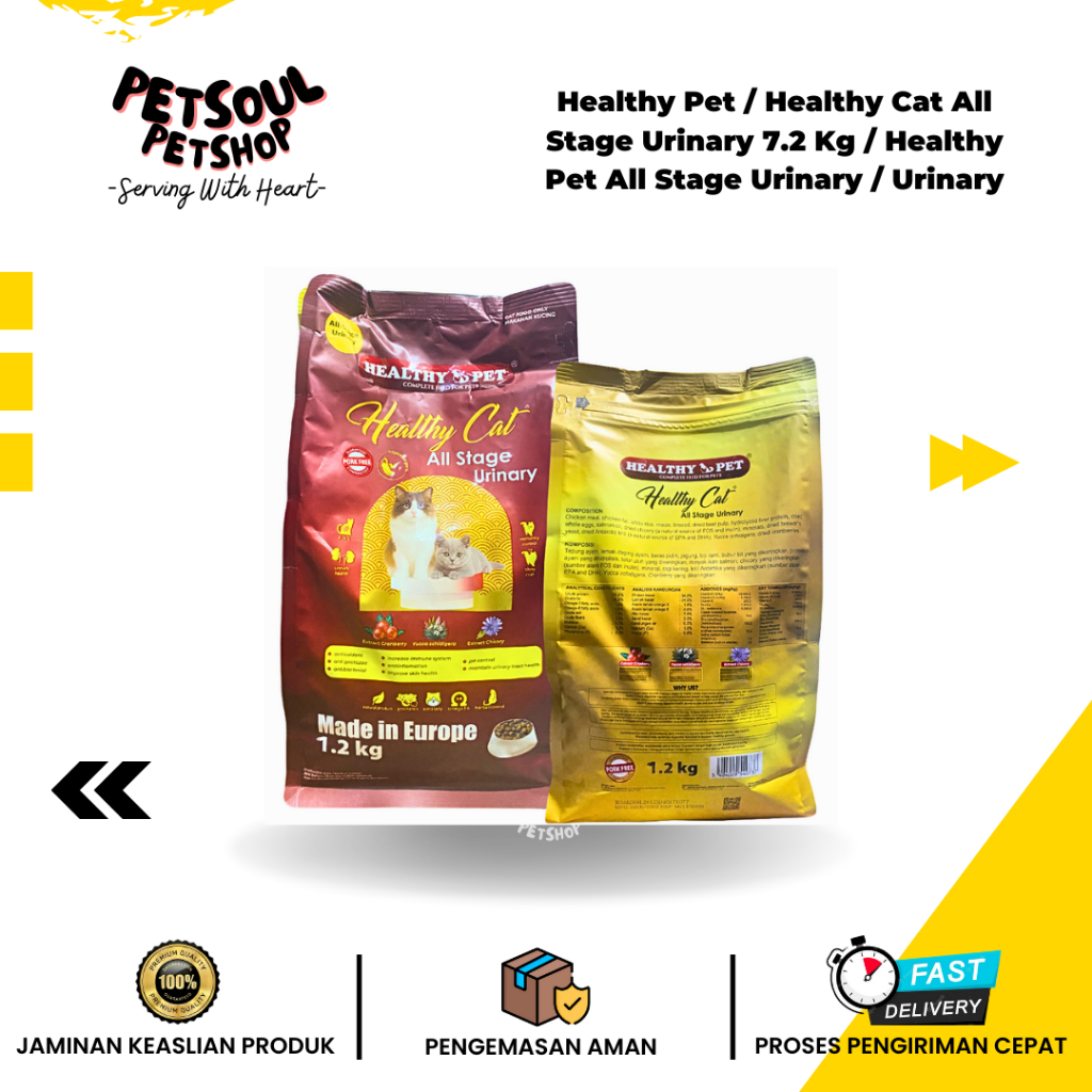 Healthy Pet / Healthy Cat All Stage Urinary 7.2 Kg / Healthy Pet All Stage Urinary / Urinary