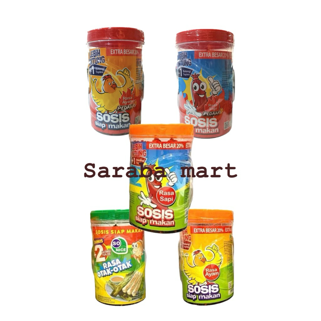 

Sosis So Nice Toples Siap Makan Isi 25 Pcs @21gr