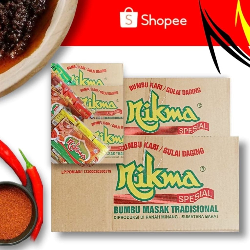 

Bumbu Nikma Spesial Rendang Sop Kari Daging 1 Dus 432pc Bisa Mix Campur