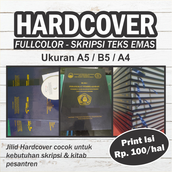 Jilid Hardcover/Softover Skripsi / Buku Catatan / Novel DLL