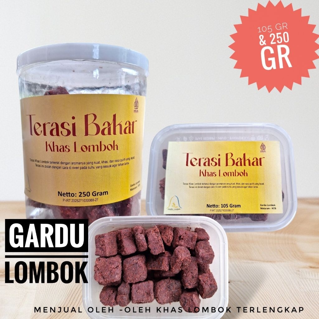 

Terasi Bakar Dadu kualitas super 250 gr dan 105 gr khas Lombok