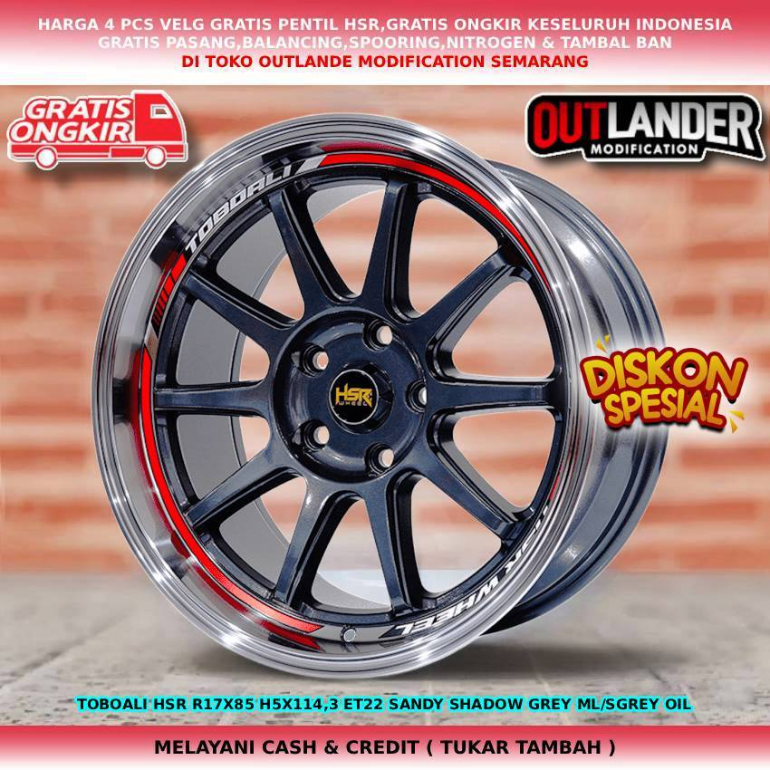 velg racing ring 17 innova,xpander,hrv,outlander,almaz,terios dll hsr toboali ring 17