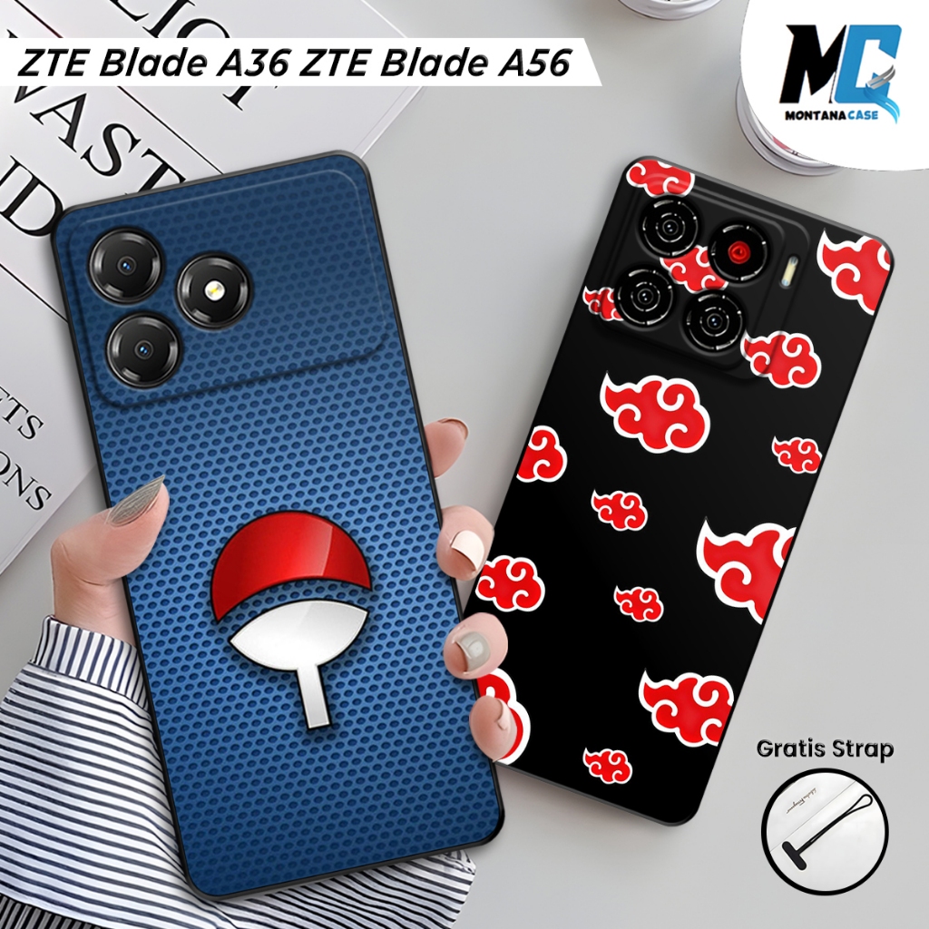 Montana Casing ZTE Blade A56 / ZTE Blade A36 Silikon Printing Gambar Naruto | Case Full Karet HP ZTE