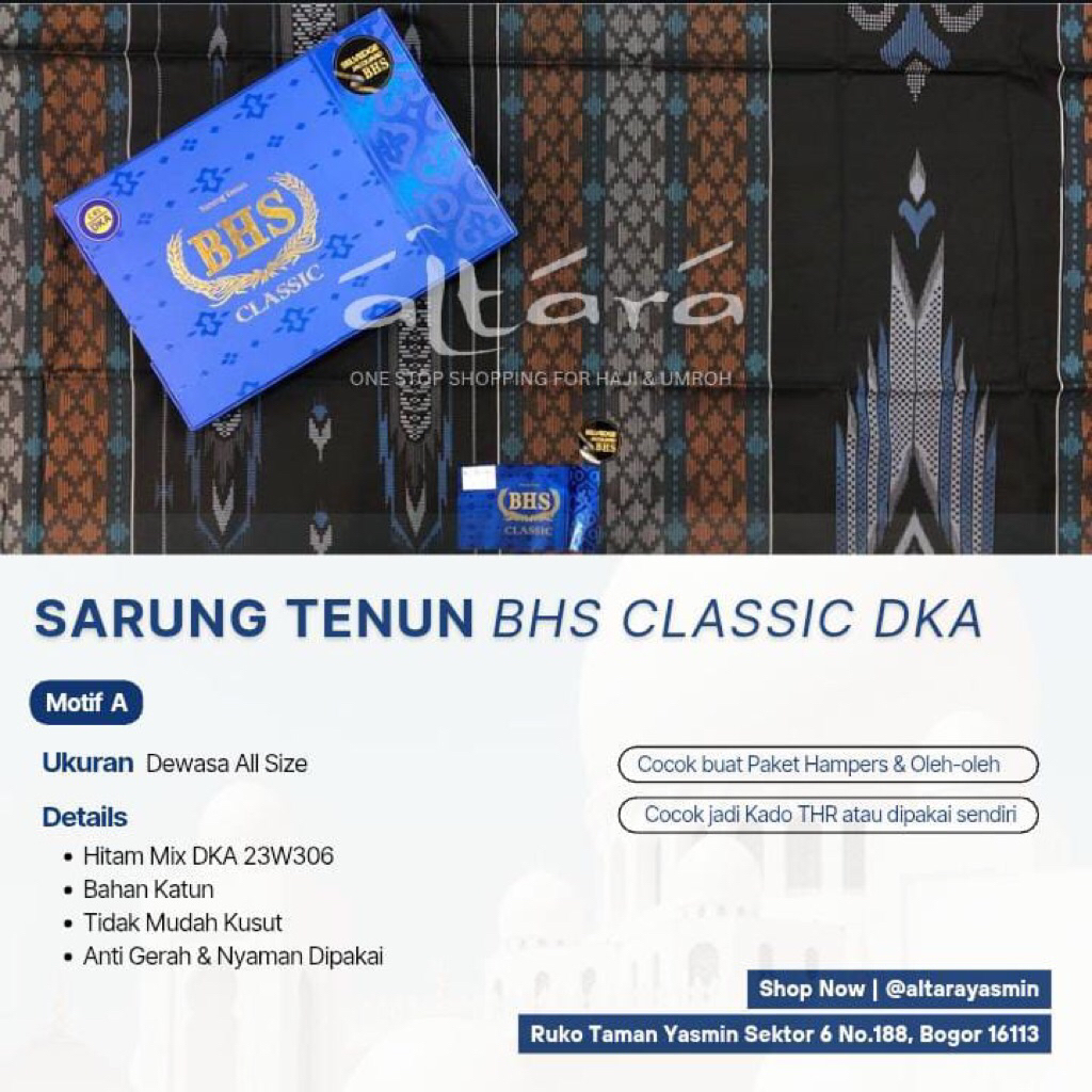 Sarung | Sarung Tenun | Sarung Tenun BHS | Sarung Tenun BHS Classic DKA | Sarung DKA | Sarung Katun 