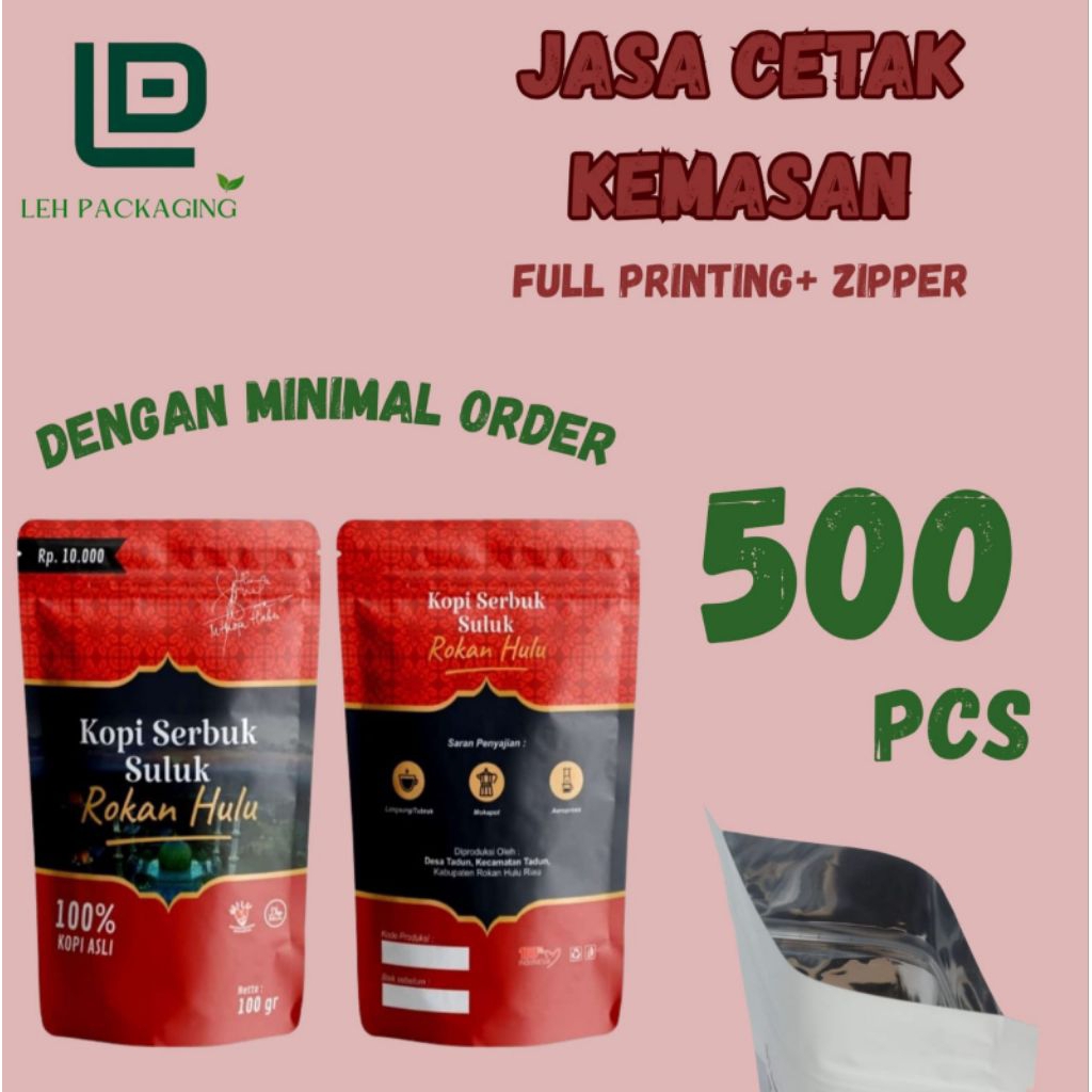 

cetak kemasan standing pouch zipplok custom