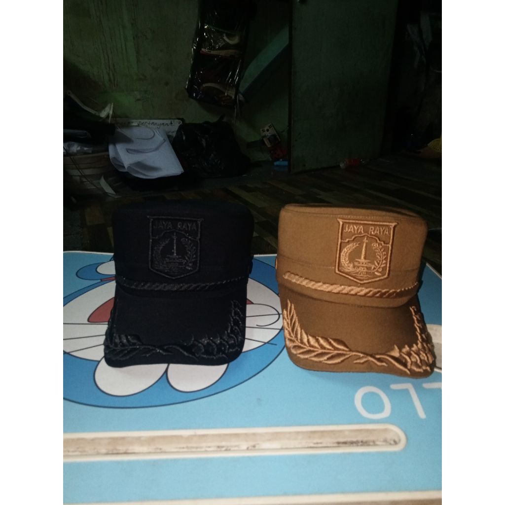 TOPI KOMANDO JAKARTA JAYA RAYA BORDIR FULL TIMBUL DAN WARNA FULL SESUAI BAHAN FULL PREMIUM DAN ELEGA