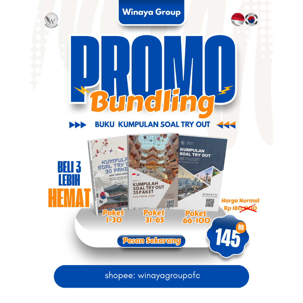 Bundling 3 buku kumpulan soal try out eps-topik terbaru winaya termurah (total 100 paket)