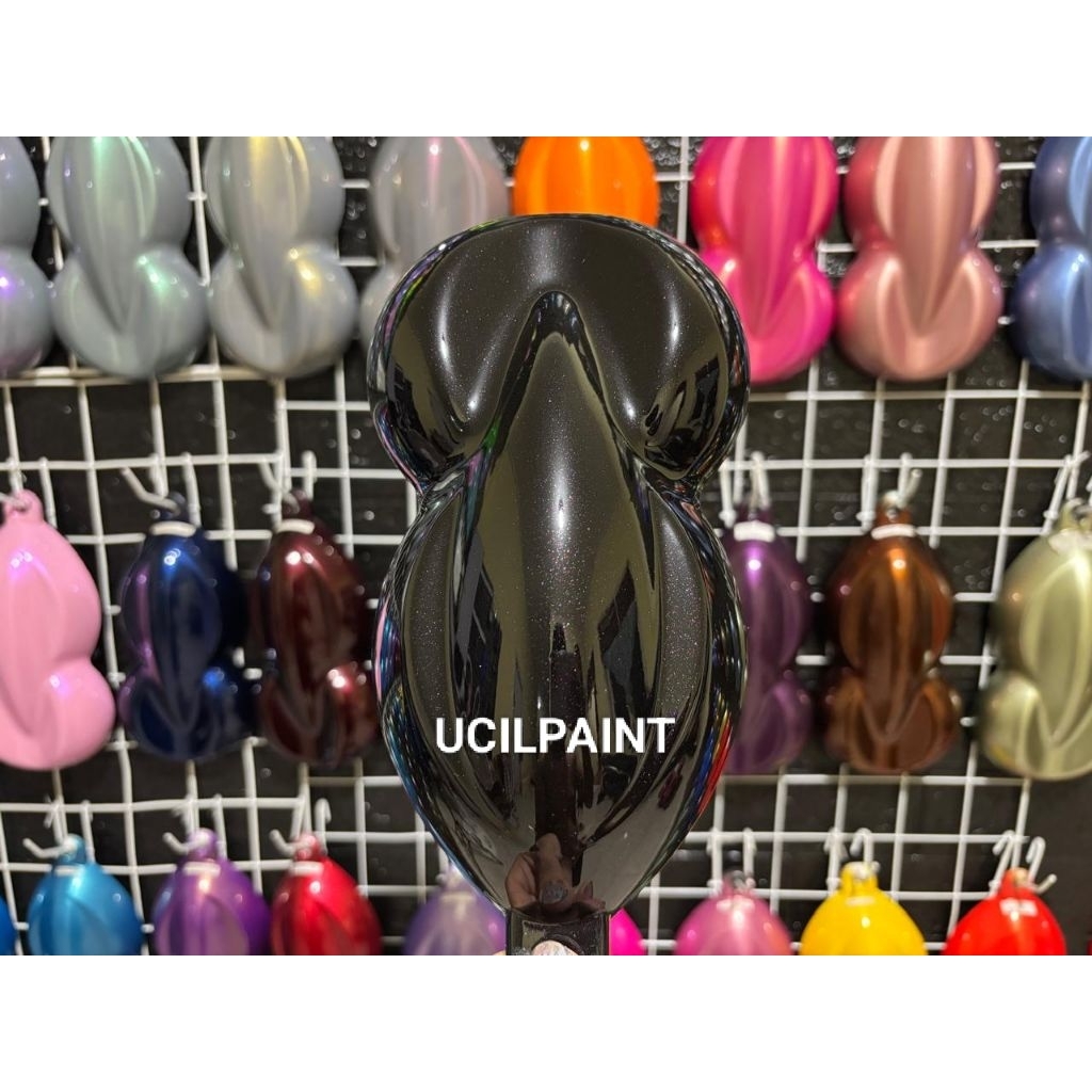 Cat Hitam Galaxy Metalik PU Polyuretane