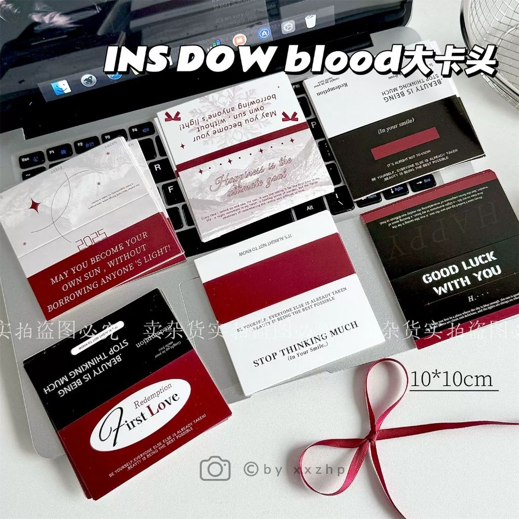 

[HTB03]Hang tag alas packing photockartu hitam dan merah asli 10CM sederhana, bahan kemasan kartu hadiah lipat, dekorasi kartu