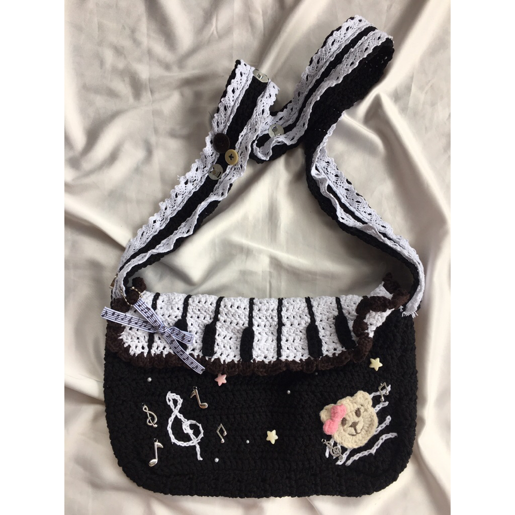 PIANO SLING BAG|TAS PIANO|TAS RAJUT