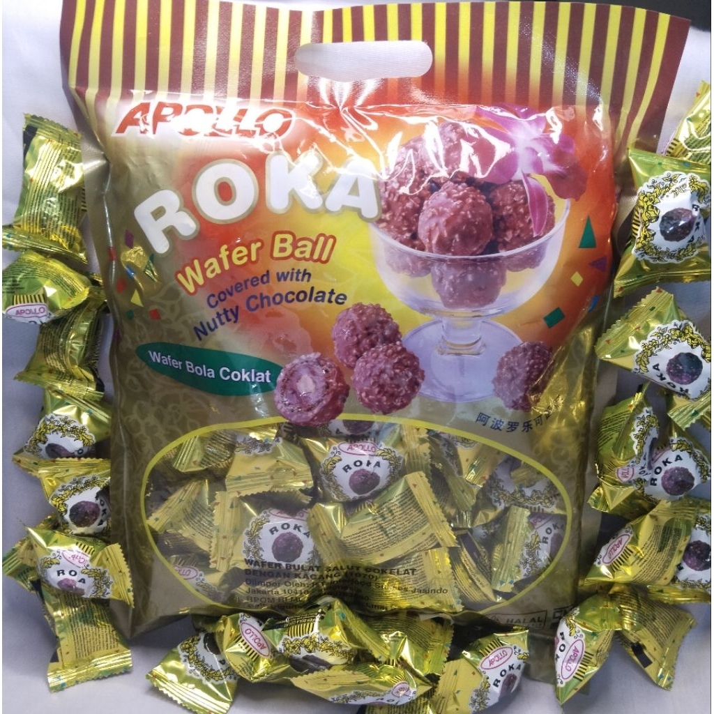 

Coklat Roka Roka 300g isi 50 | Apollo Wafer Ball