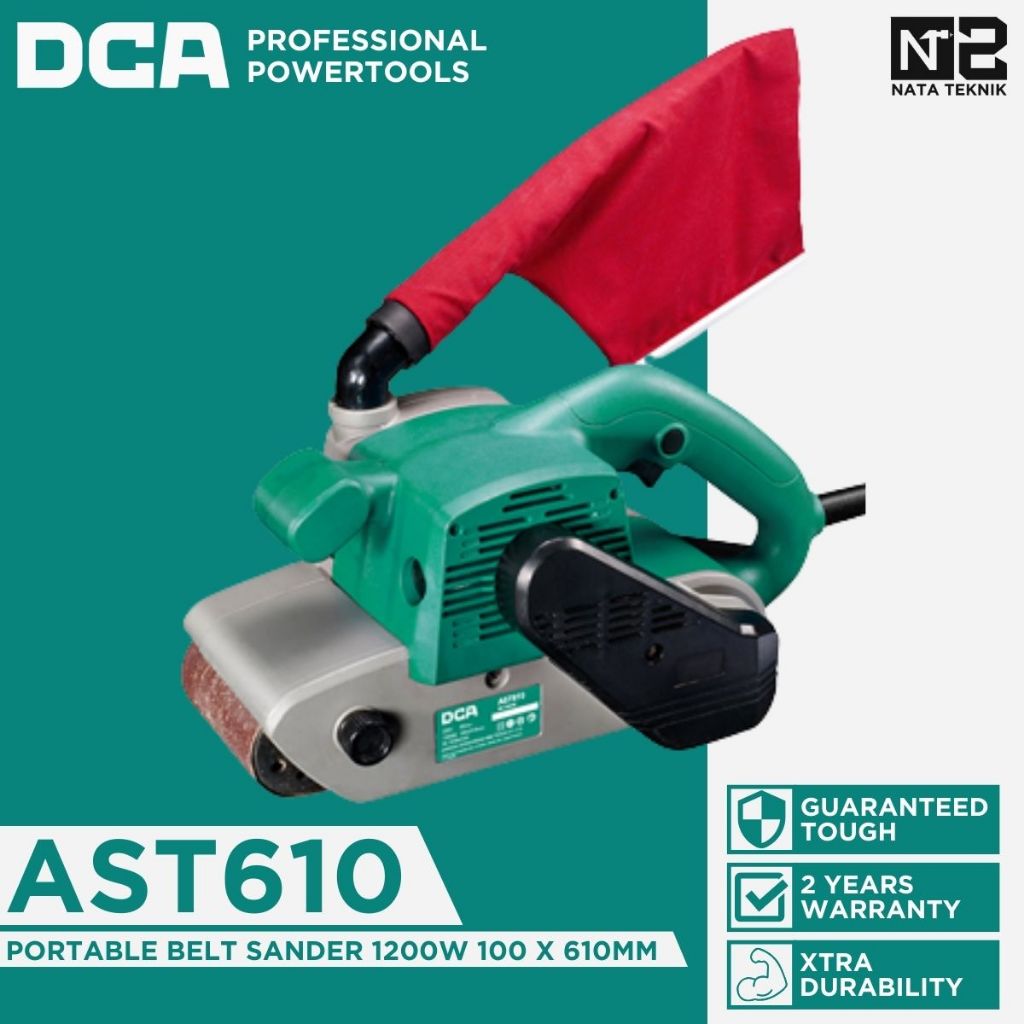 DCA AST610 Mesin Amplas Belt Sander 100 x 610 mm DCA AST610 Portable Belt Sander