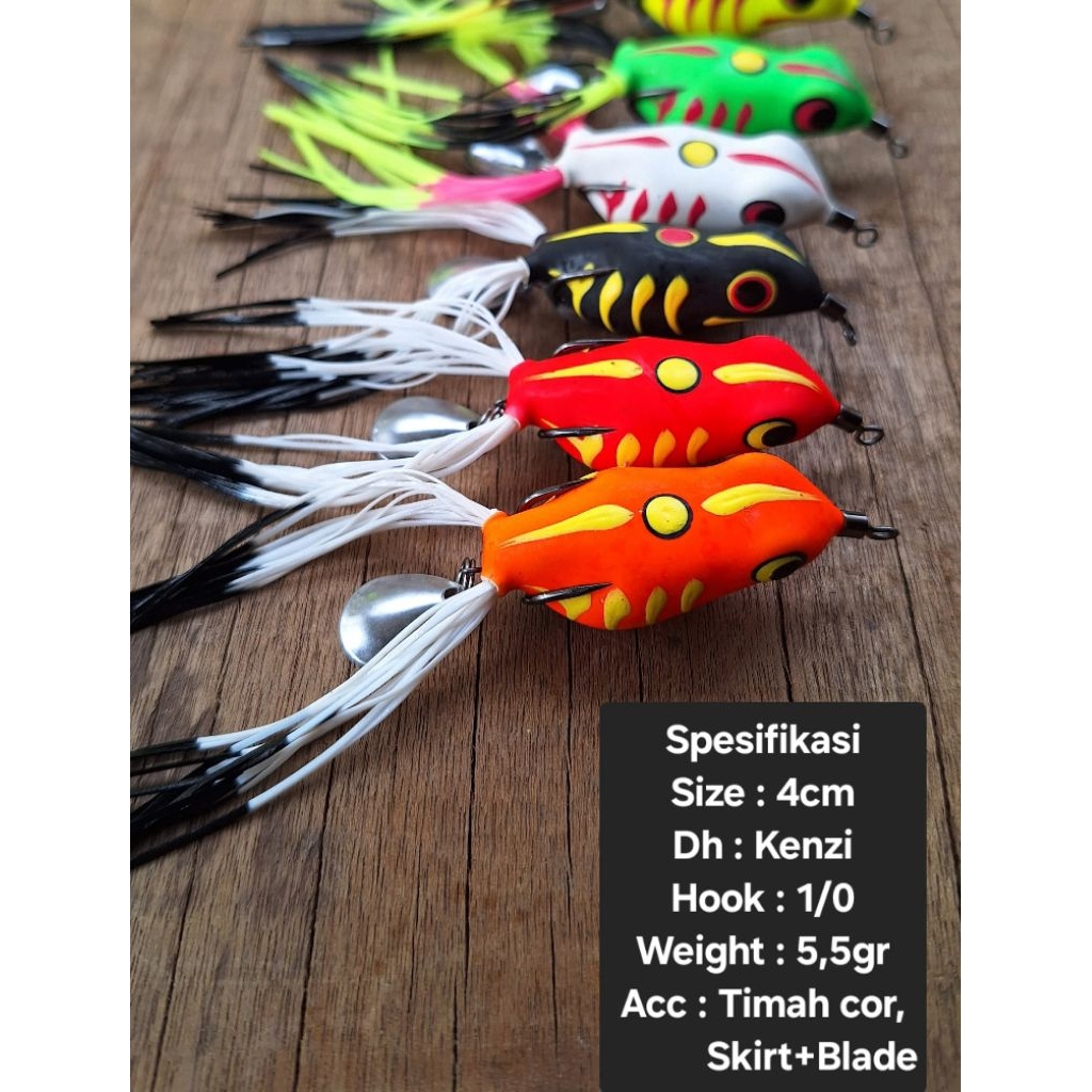 SOFT FROG SKRIT BLEAD 3,7CM BIGOS LURE || UMPAN CASTING GABUS DAN TOMAN
