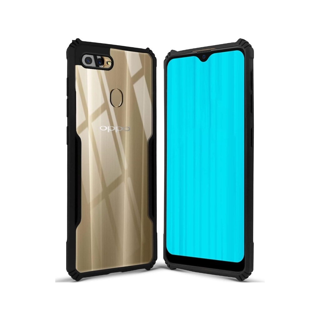Case Fusion Oppo A12/A12E/A12S Softcase Bening Anti Air Hardcase Armor Casing Tahan Bentur Lentur
