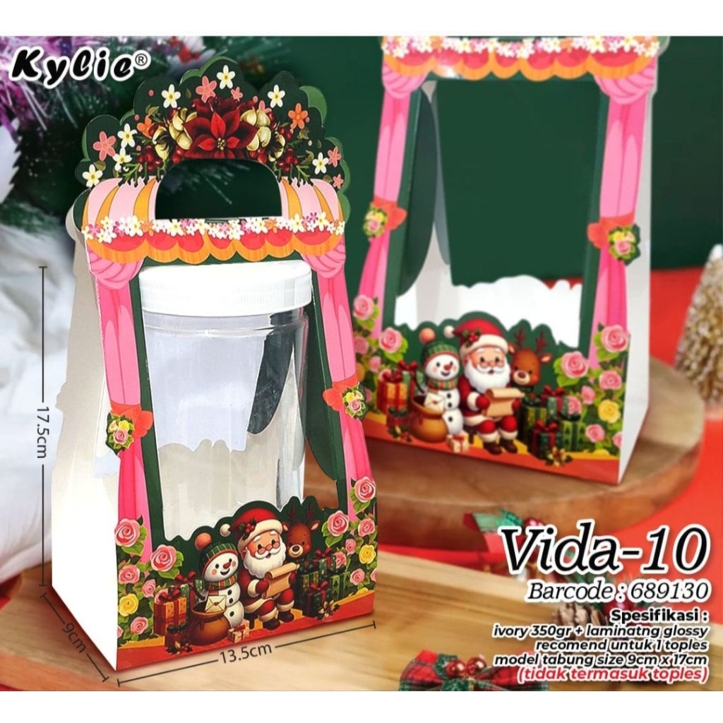 

5 PCS BOX HAMPERS TOPLES TABUNG NATAL/ XMAS / CHRISTMAS