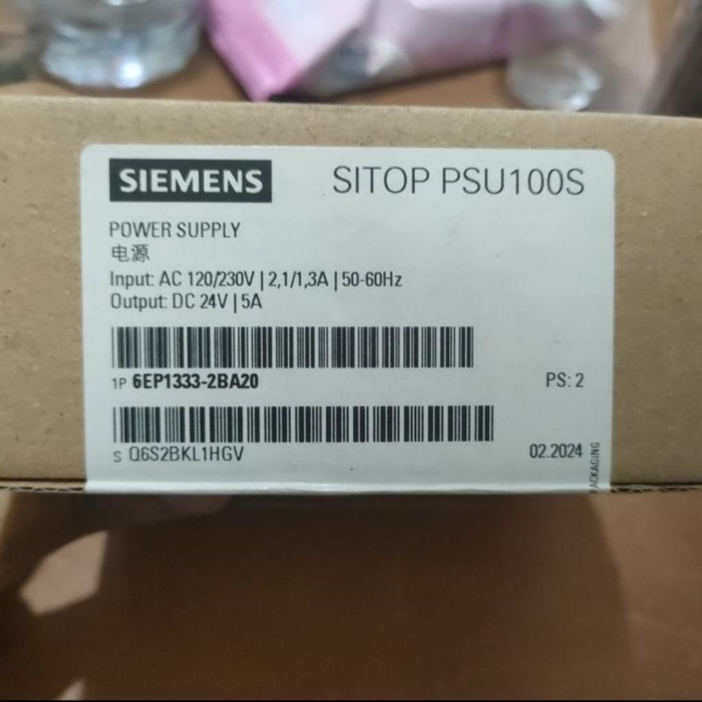 POWER SUPPLY SIEMENS SITOP PSU100S 6EP1333-2BA20/6EP1333-2BA20 SIEMENS ORIGINAL