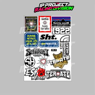 

Sticker Psht Anti Air Terate Isi 14pcs Sticker Perguruan Anti Air For Silat, Helm, Laptop, Case Hp