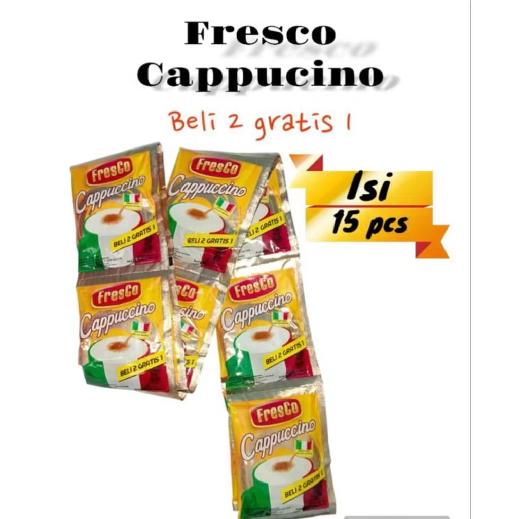 

Fresco Cappucino 1 Renceng 15 sachet