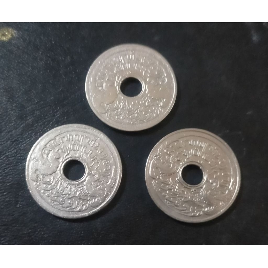 3 keping set koin 5 sen bolong tahun 1913/1921/1922