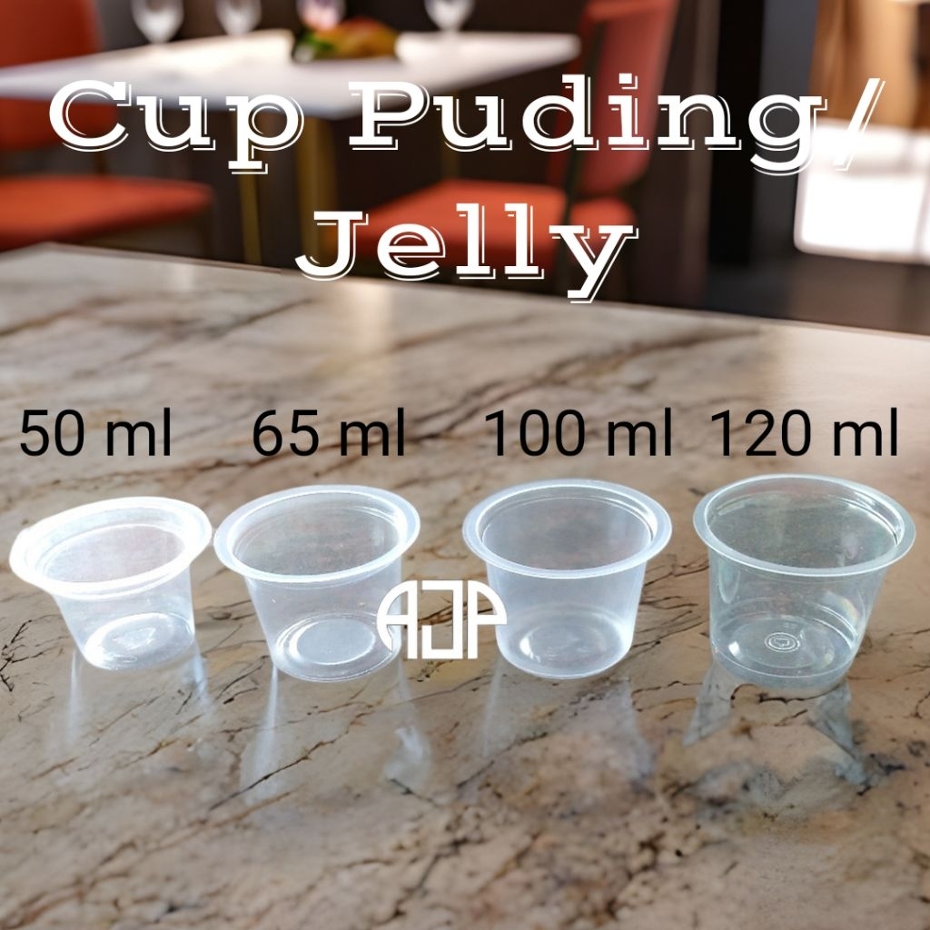 Cup Puding 50 ml, 65 ml, 100 ml, 120 ml tanpa tutup | 1 pack