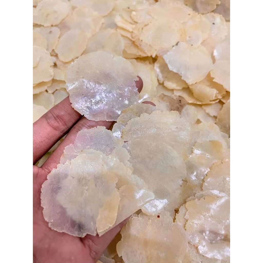 

500gram emping melinjo mentah super khas mancak serang banten