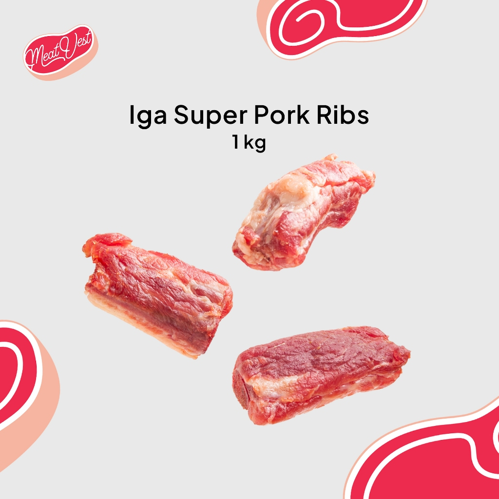 

MeatVest - Pork Ribs Iga Babi Super Fresh 1 Kg