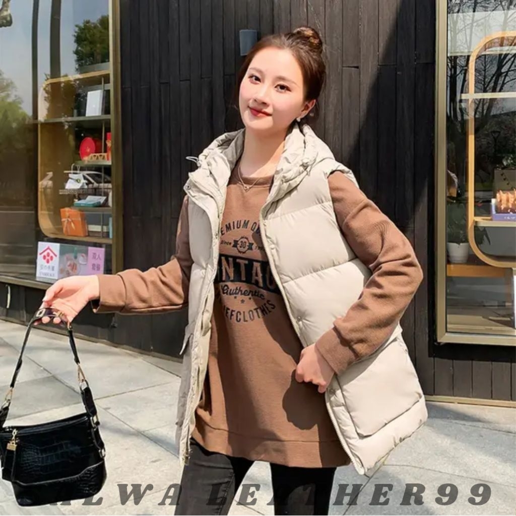 Rompi winter/ rompi tebal/ rompi hoodie/ rompi style women/ rompi wanita