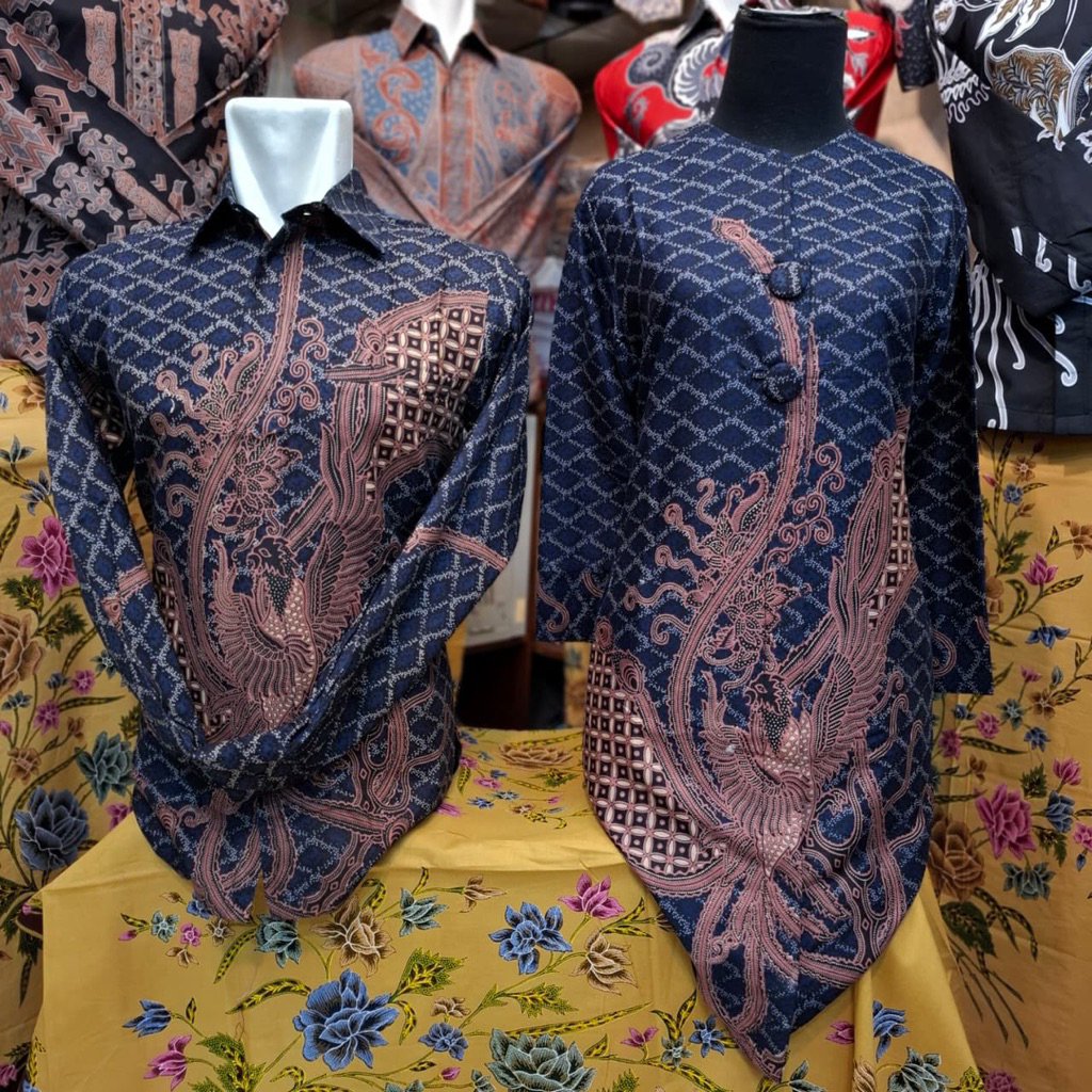 baju batik couple solo premium