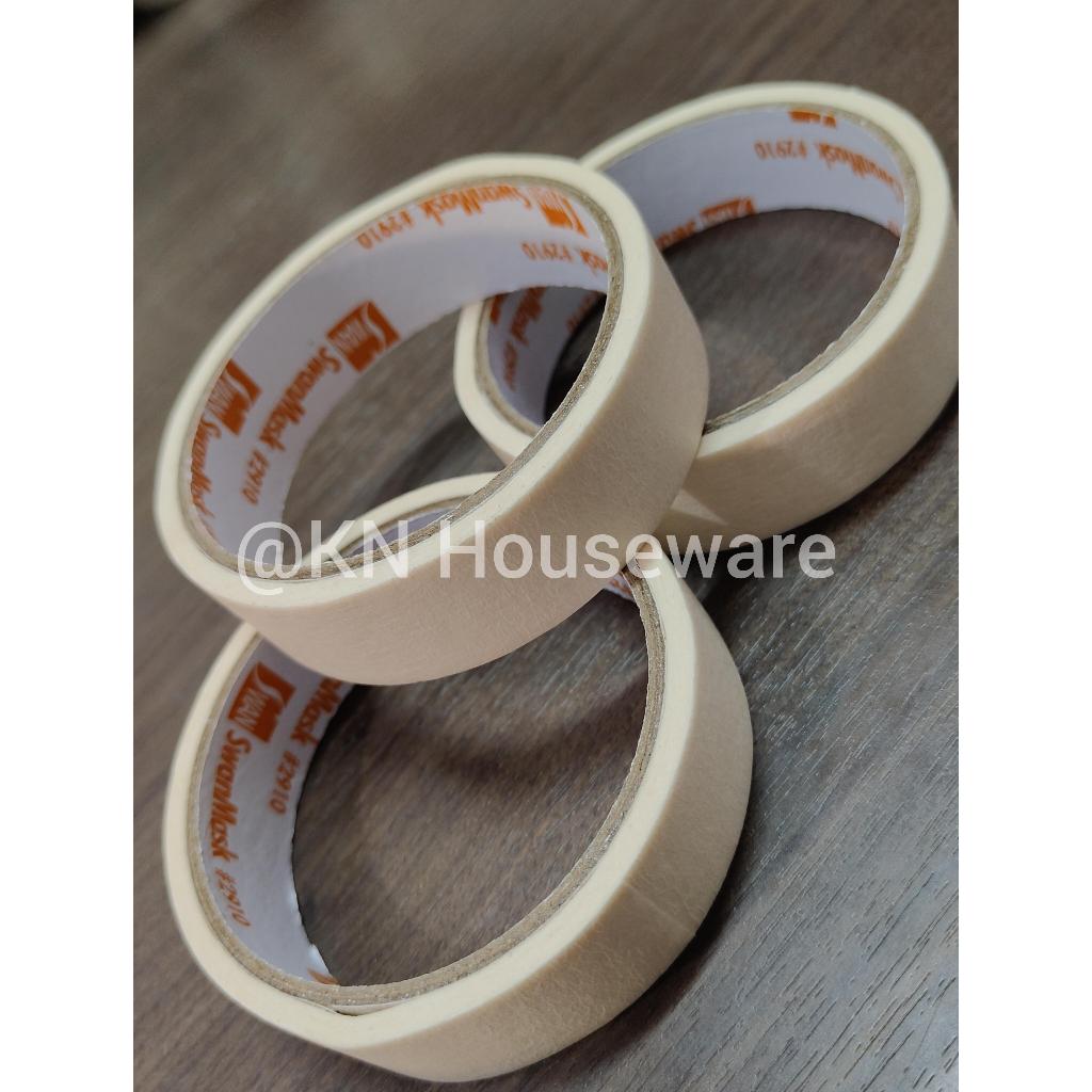 

Isolasi Kertas 1 inch, 1,5 inch, 2 inch Swan Mask / Lakban Kertas / Masking Tape