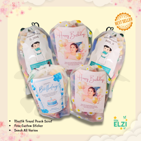 

{GRATIS Custom} Hampers Snack Serut, Bingkisan Ulang Tahun, Aqiqah, Wisuda, Hadiah Lomba