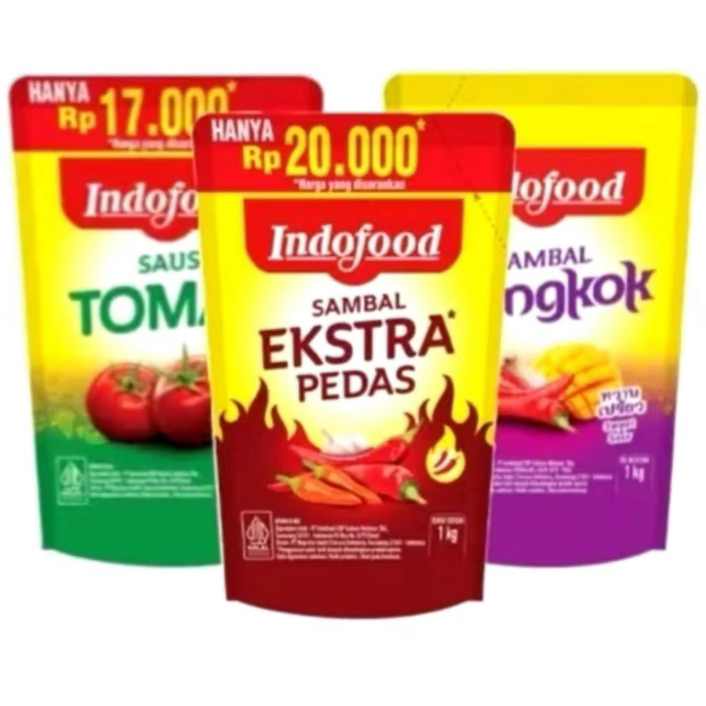 

Indofood Saus Sambal Ektra Pedas | Tomat | Bangkok - 1 Kg