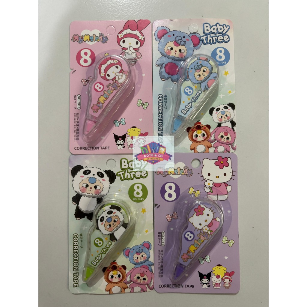 

Correction Tape Fancy Mini/ Tipe X Kertas/ Pita Koreksi