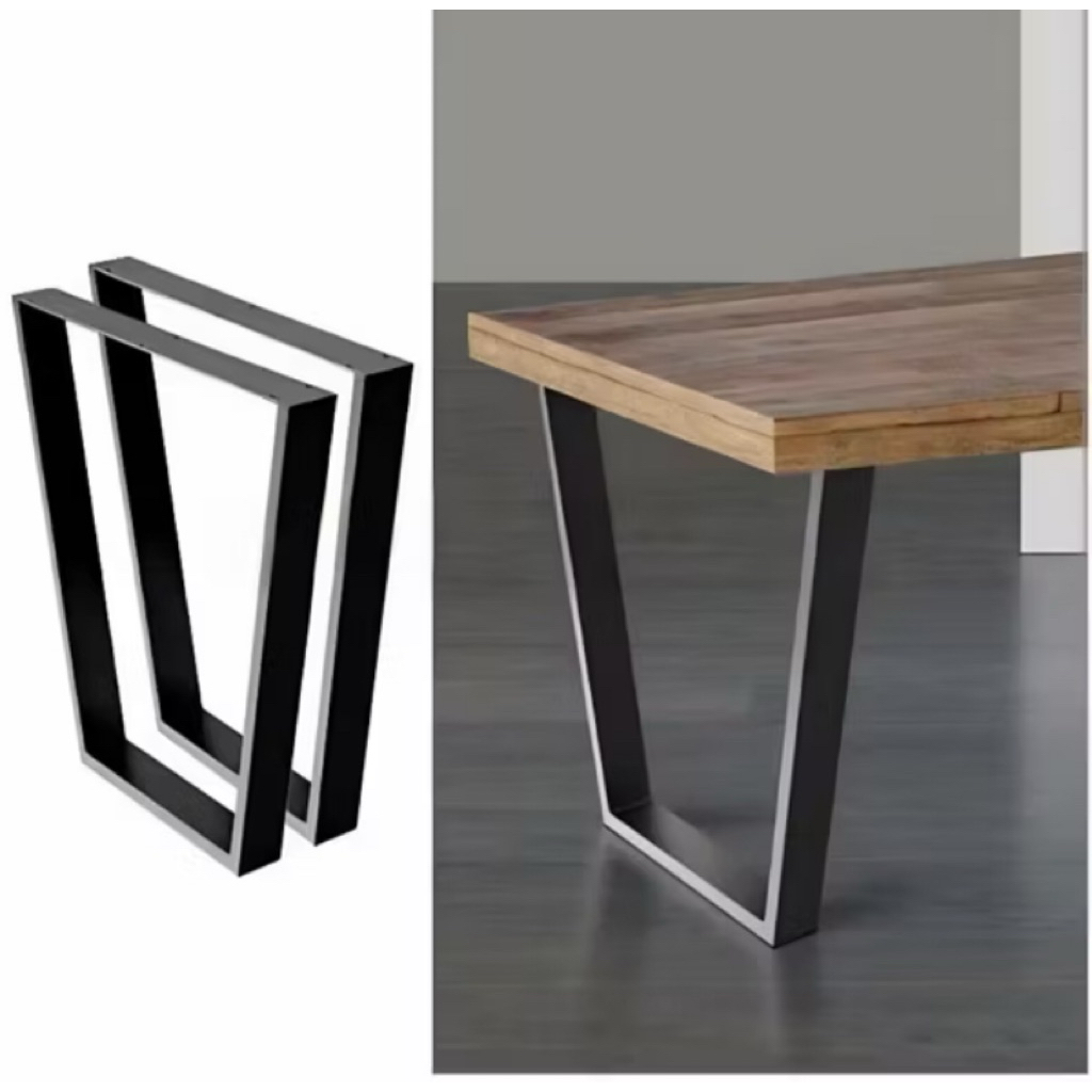 ( REALPICT - LOKAL 100% ) Kaki Meja Besi Hollow - Kaki Meja Minimalis - Kaki Meja Serbaguna - Kaki M