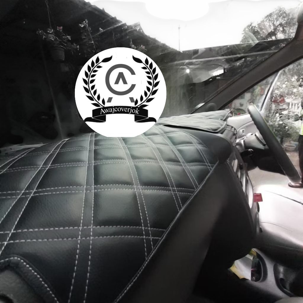Cover Alas dashboard avanza xenia tahun 2004-2010 Bahan Kulit Premium Jahitan Dua(Bonus Sarung Stir)