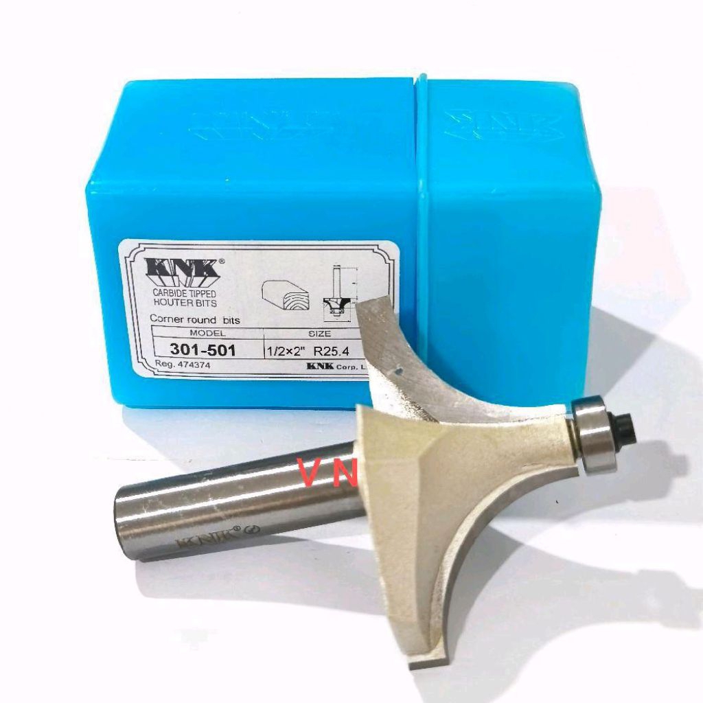 Mata Profil/Router bit/Round over bit 25 mm (301-501) As 1/2 Inch KNK