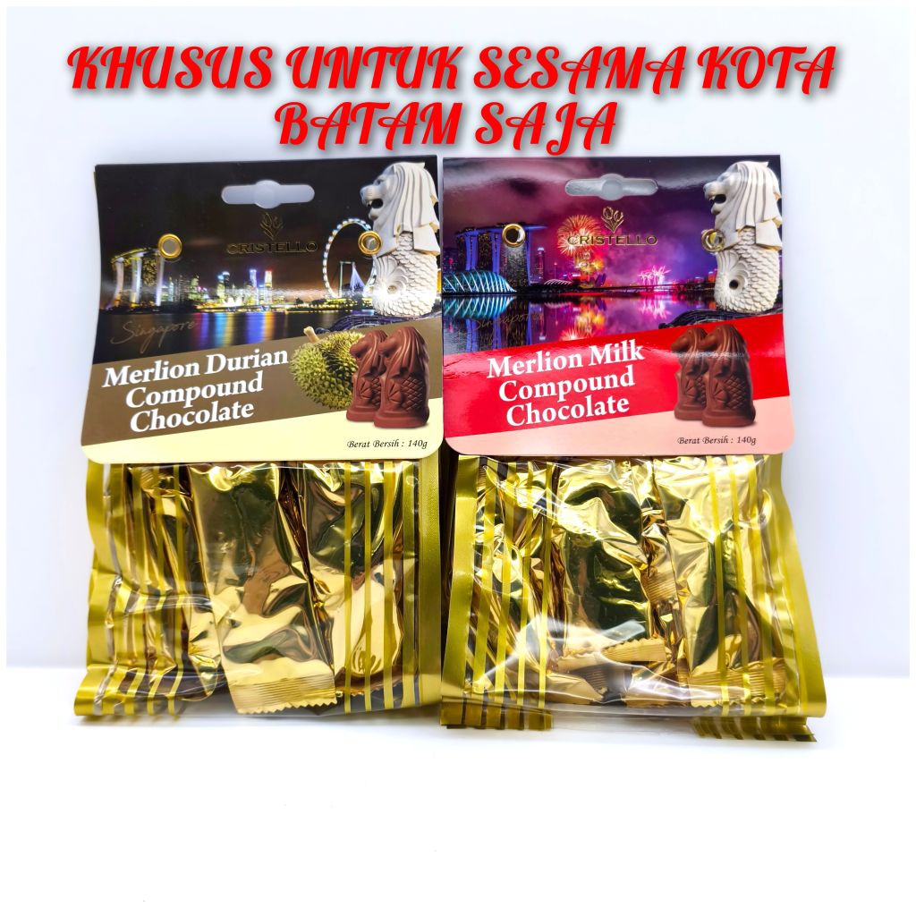 

Cristello Merlion Milk and Durian Chocolate 150 gram