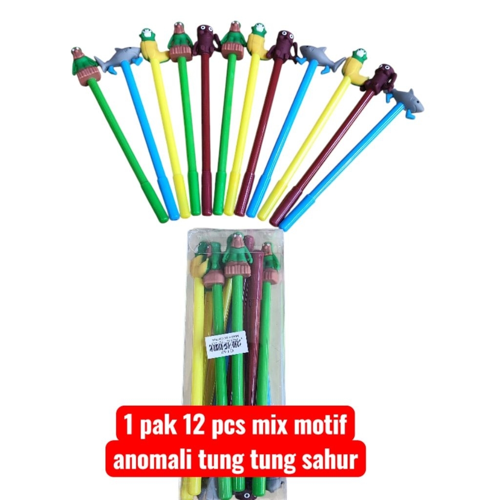 

Pulpen Gel Anomali brainrot tung tung sahur Per Pak [12 PCS] - harga 1 pak 12 pcs