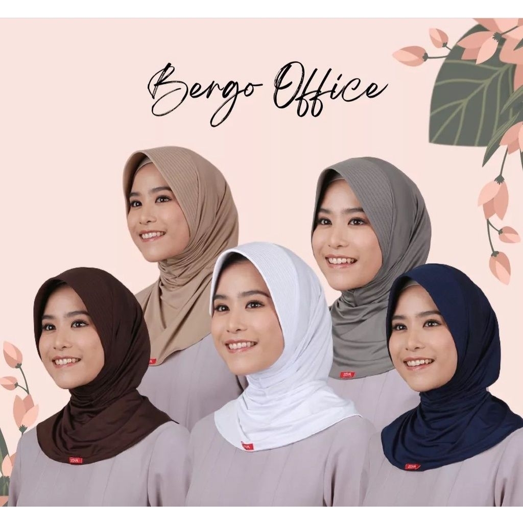 Zoya Kerudung Hijab Instant - Bergo Office