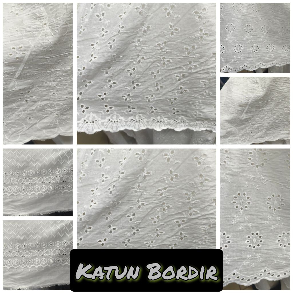Kain Bordir/Kain Katun Bordir Premium (harga untuk  ½ meter )