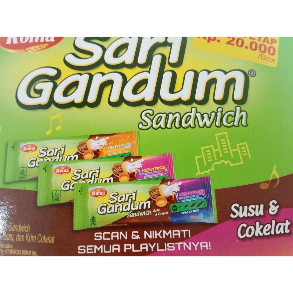 

sari gandum satu box isi 12 pic