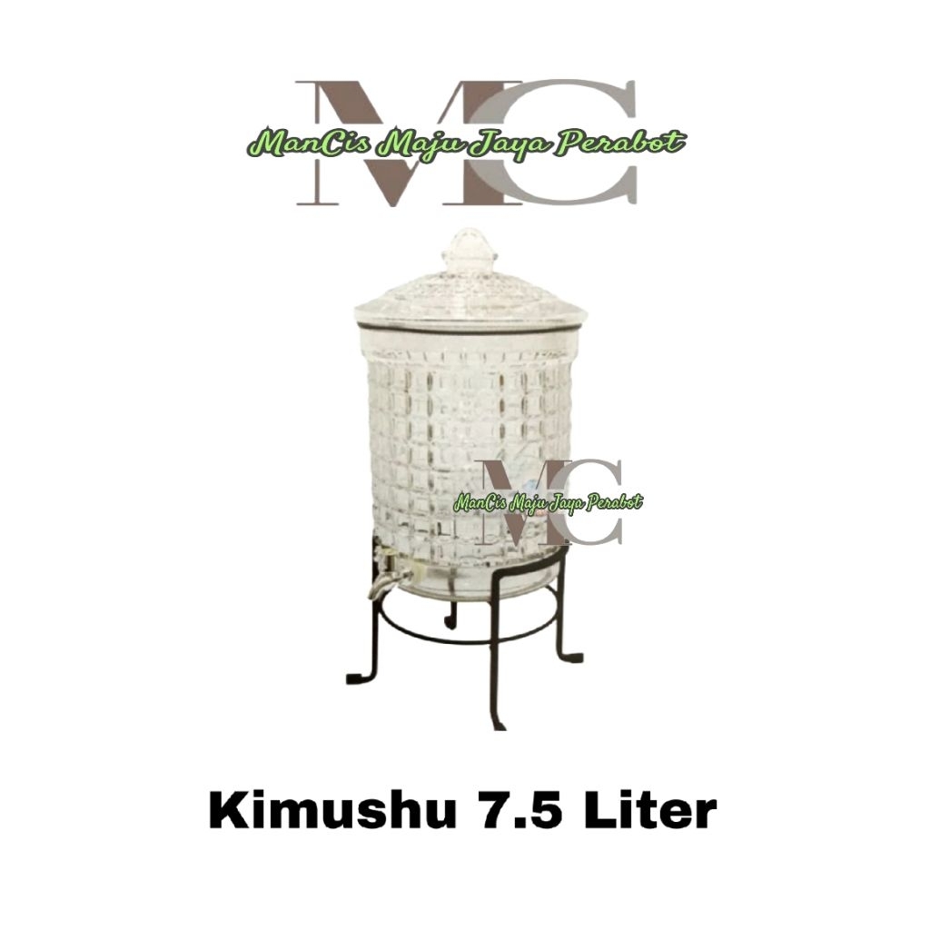 Dispenser air minum KIMUSHU seal 7.5 Liter Dispenser galon kaca DLX