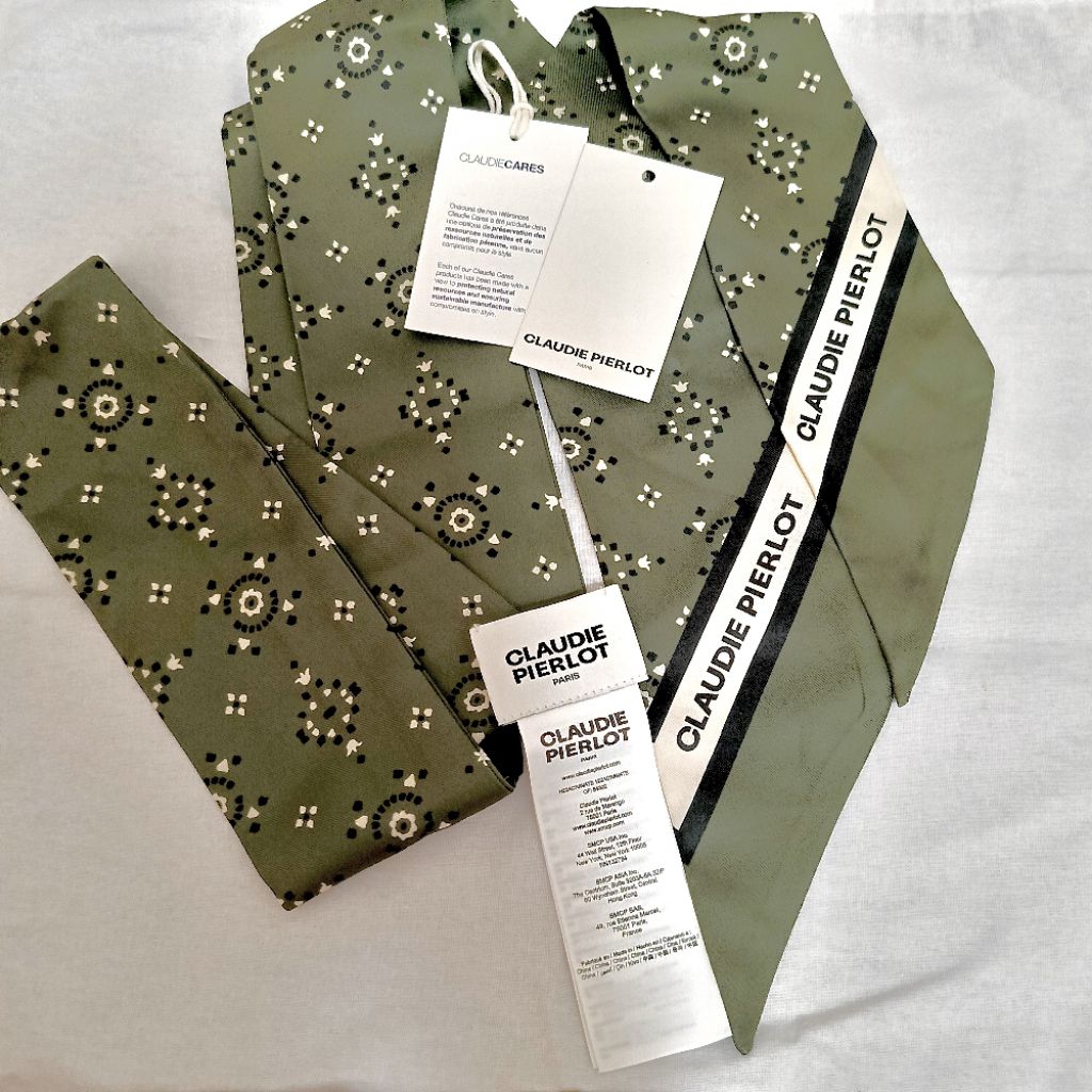 Authentic Syal/scraft Bag Twilly Claudie Pierlot Europe Brand Like New