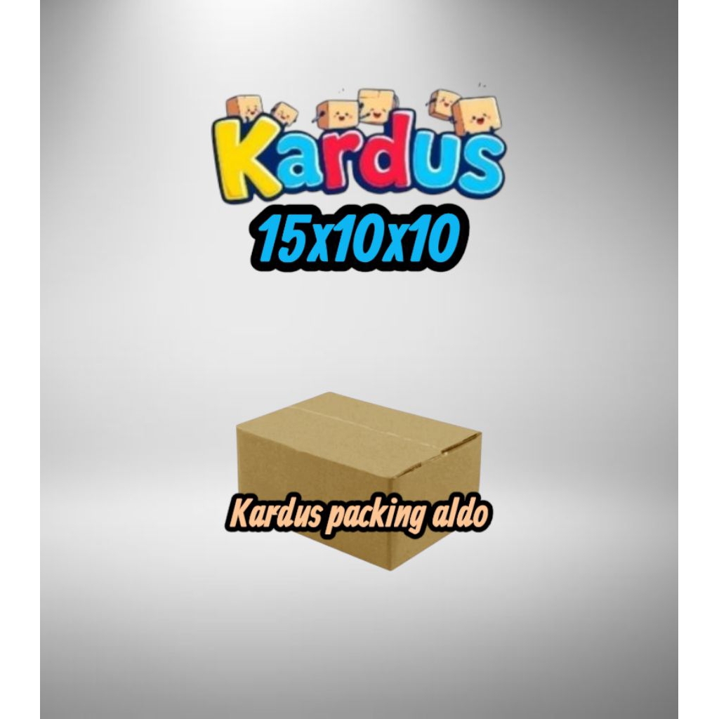 

kardus box packing 15x10x10