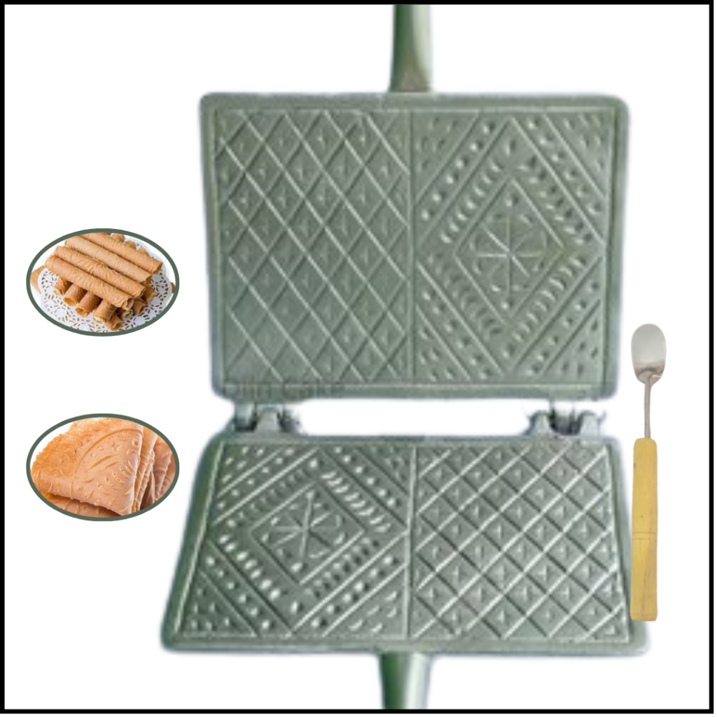 Cetakan Kue Egg Roll Semprong Jepit Opak Gambir Cetakan Opak Gambir Anti Lengket