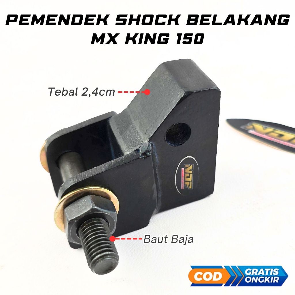 Pemendek Shock Belakang Jupiter MX KING 150 Penurun Lowering Monoshock MX KING Besi Baja Fullset