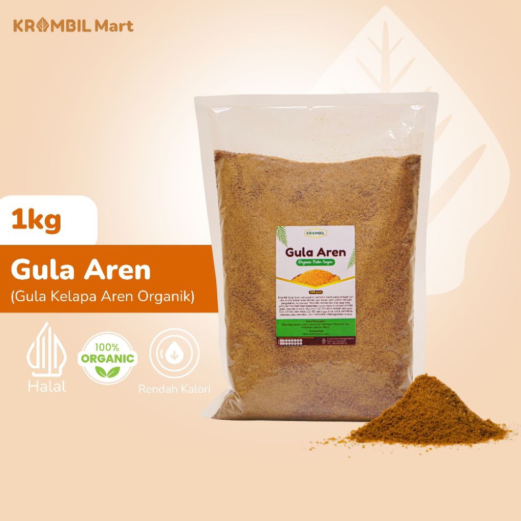 

Gula Semut Aren Bubuk Organik 1 kg